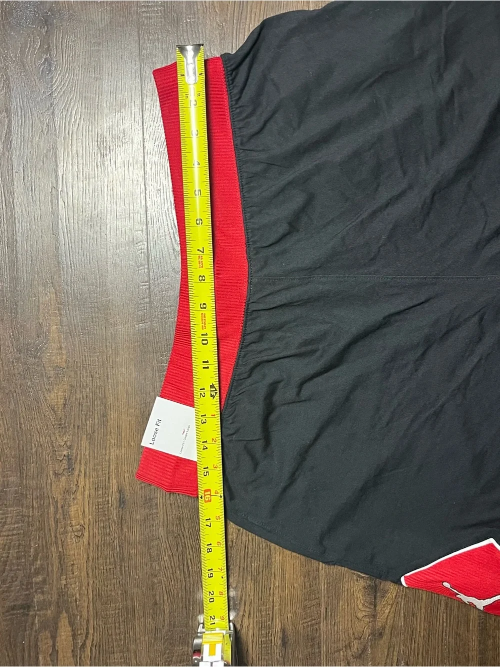 Jordan Red and Black Performance Shorts with Jumpman Label